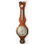 J McQuinn Holywell- an early 19th century mahogany wheel barometer