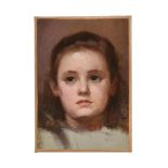 English School (19th century) 'Head of a young girl'