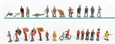 Britains individual lead figures and soldiers from various sets