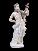 A Meissen figure of a saint