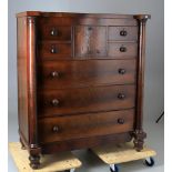 An early Victorian mahogany 'Scotch' chest