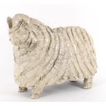 Jill Ratel (Atelier du Douire) a modern stoneware figure of a ram