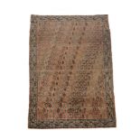 An antique Afshar carpet