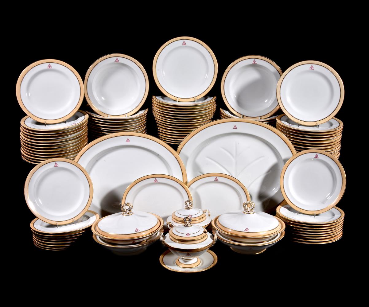 A Royal Worcester crested part dinner service