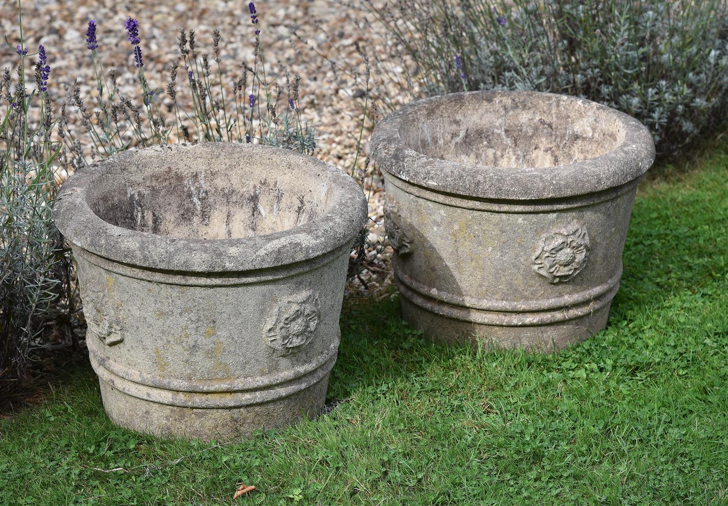 A composition stone fountain or bird bath