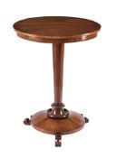 An early Victorian mahogany occasional table
