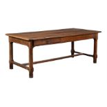 An oak refectory table