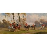 Robert Stone (British 1820-1870), A pair of hunting scenes