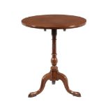 A George III mahogany tripod table