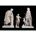 λ Anthony McCue, a group of three plaster figures