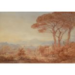 Rudolf Muller (1802-1865) & Friedrich Horner (1800-1864), A mountainous Italianate Landscape