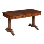 Y A Regency rosewood centre or library table
