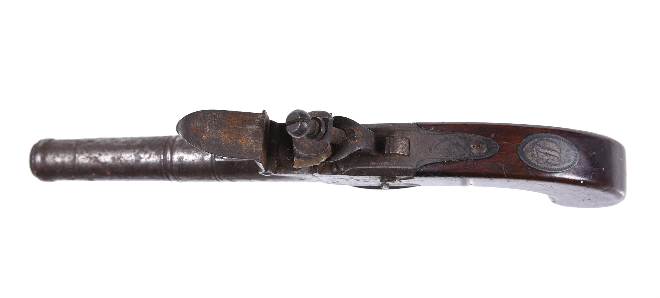 A pair Ketland and Co. flintlock cannon-barrelled box lock pocket pistols - Image 3 of 3