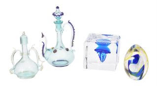 Three items of modern Murano glass