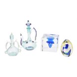 Three items of modern Murano glass