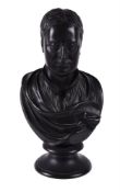 A Wedgwood black basalt bust of Sir Isaac Newton (1643-1727)