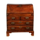 A George III elm bureau