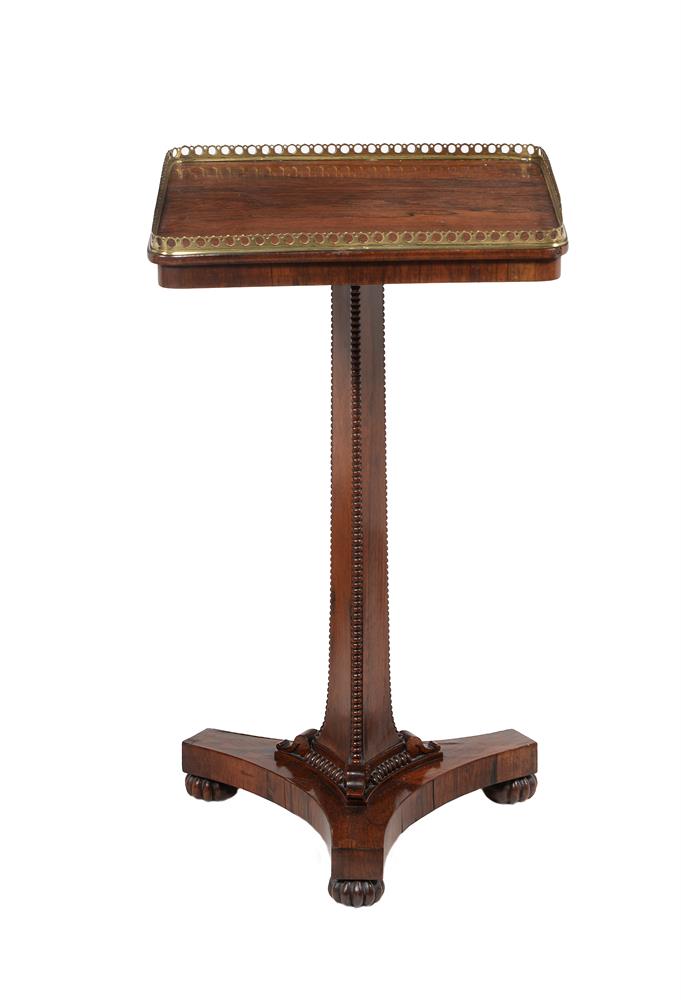 Y A Regency rosewood and gilt metal mounted occasional table