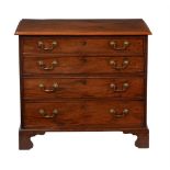 A George III mahogany chest of drawers