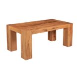 An oak dining table