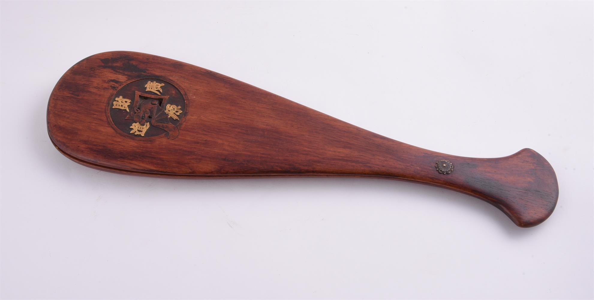 A Chinese hardwood opium scales case - Image 3 of 4