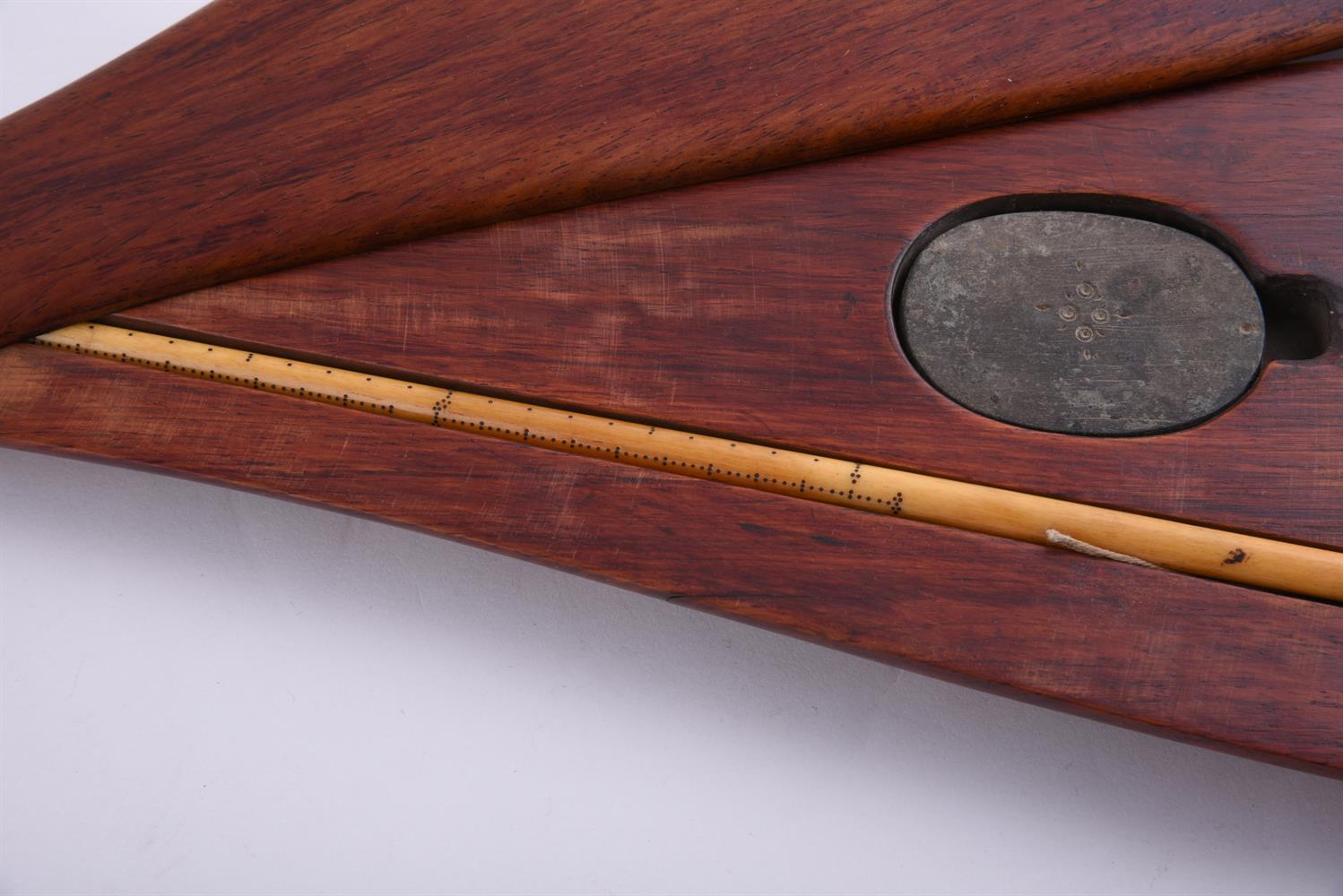 A Chinese hardwood opium scales case - Image 2 of 4