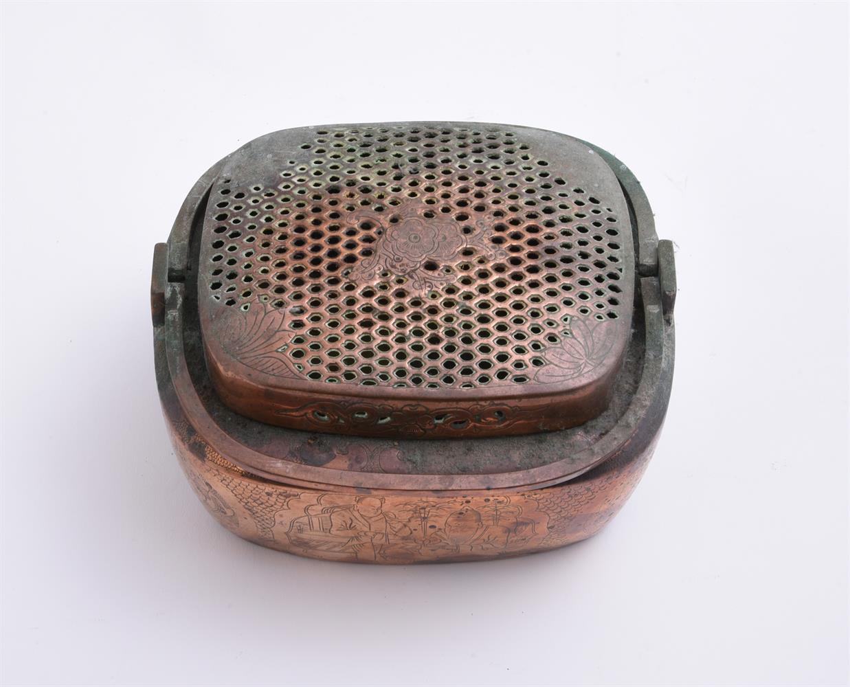 A Chinese copper hand warmer - Image 4 of 4