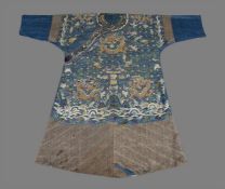 A Chinese kesi weave 'dragon' robe
