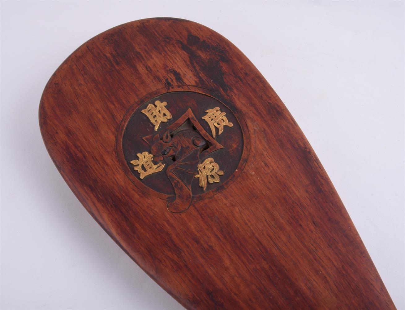 A Chinese hardwood opium scales case - Image 4 of 4