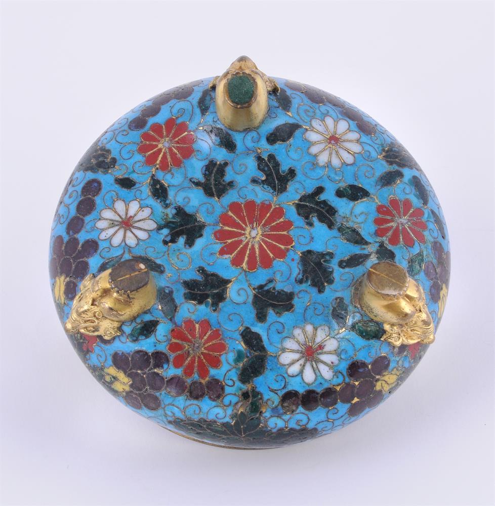 A rare Chinese Cloisonné enamel censer Ming Dynasty 16-17th century - Image 6 of 7