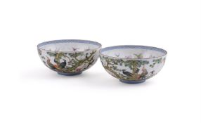 A fine pair of Chinese eggshell porcelain bowls
