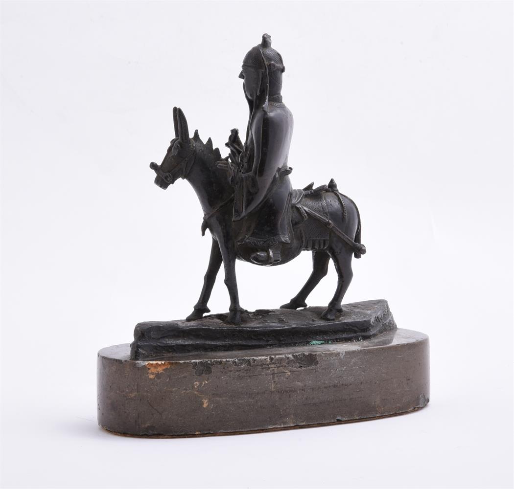 A Chinese bronze of a Daoist figure on a mule - Image 3 of 3