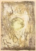 Zao Wou-Ki (Chinese/ French 1920-2013)Le Soleil Rougelithographsigned in Chinese and Pinyin