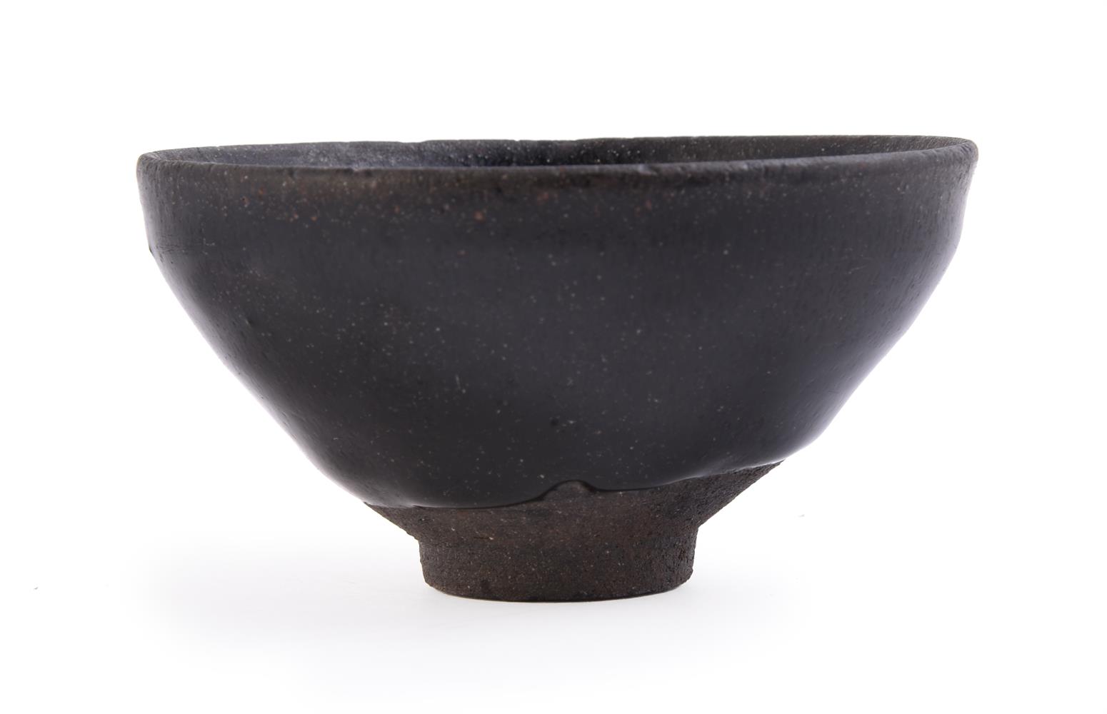 A Chinese Jian type black glazed tea bowl