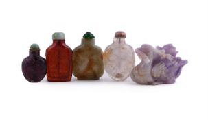 Four Chinese snuff bottles