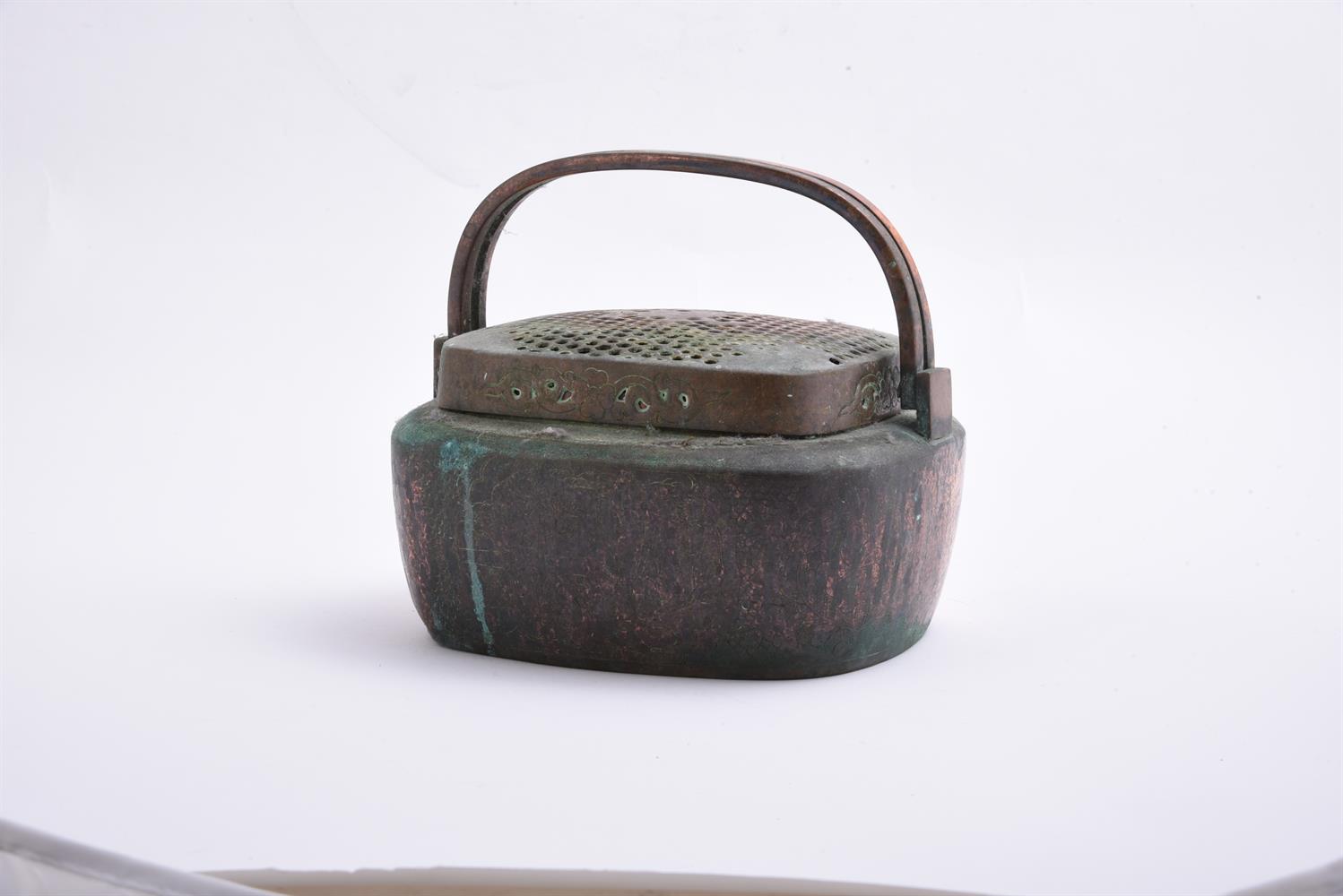 A Chinese copper hand warmer - Image 3 of 4