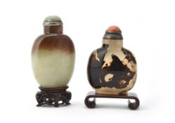 Y A Chinese shadow agate snuff bottle