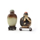 Y A Chinese shadow agate snuff bottle