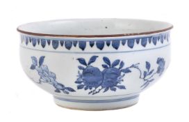 A Chinese blue and white bowl