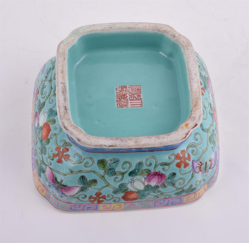 A Chinese Famille Rose square bowl - Image 6 of 10