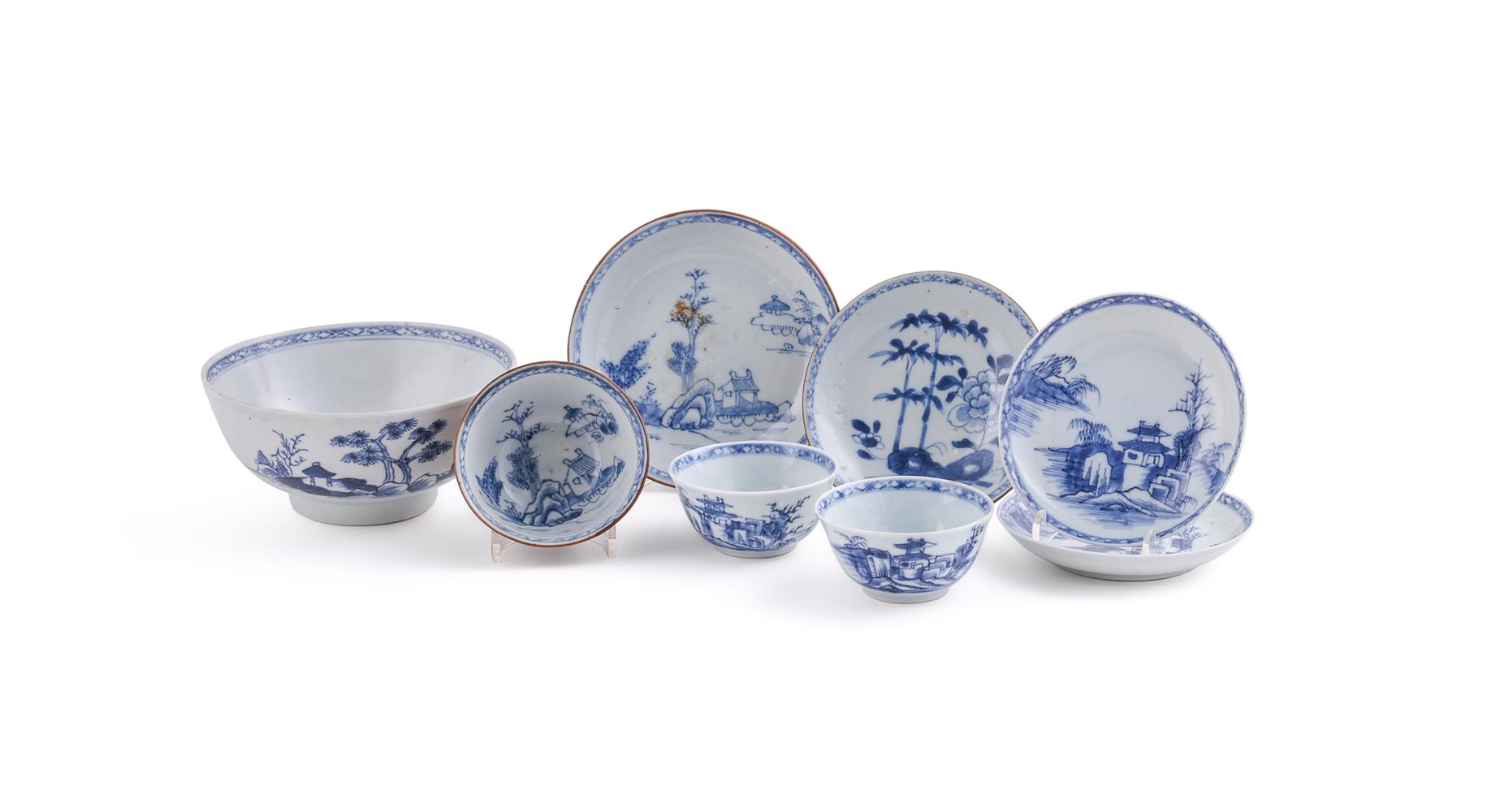 A group of Chinese 'Nanking Cargo' porcelain