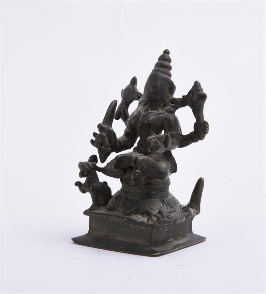 Five small Indian bronze images 18th or 19th c - Image 3 of 6