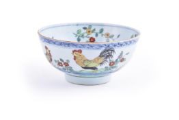 A Chinese Dutch-decorated 'Cockerel' bowl