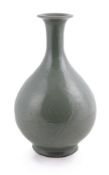 A Chinese longquan celadon bottle vase
