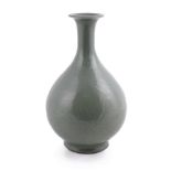 A Chinese longquan celadon bottle vase