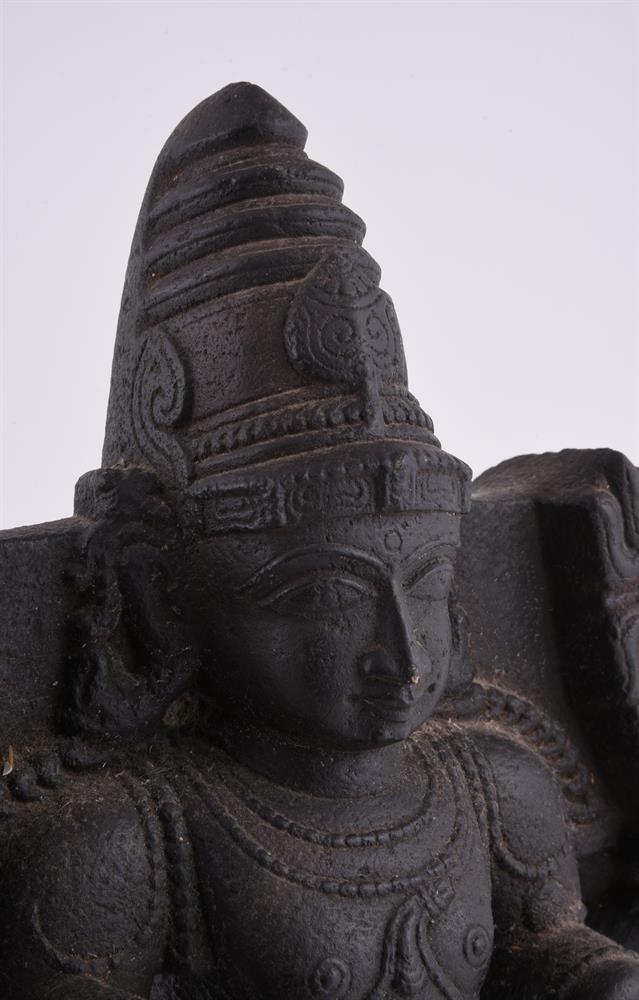 A South Indian granite figure of Skanda 16th/17th century - Image 3 of 4