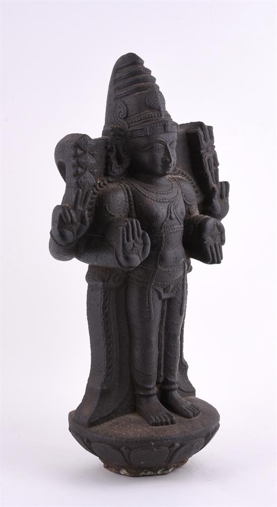 A South Indian granite figure of Skanda 16th/17th century - Image 2 of 4