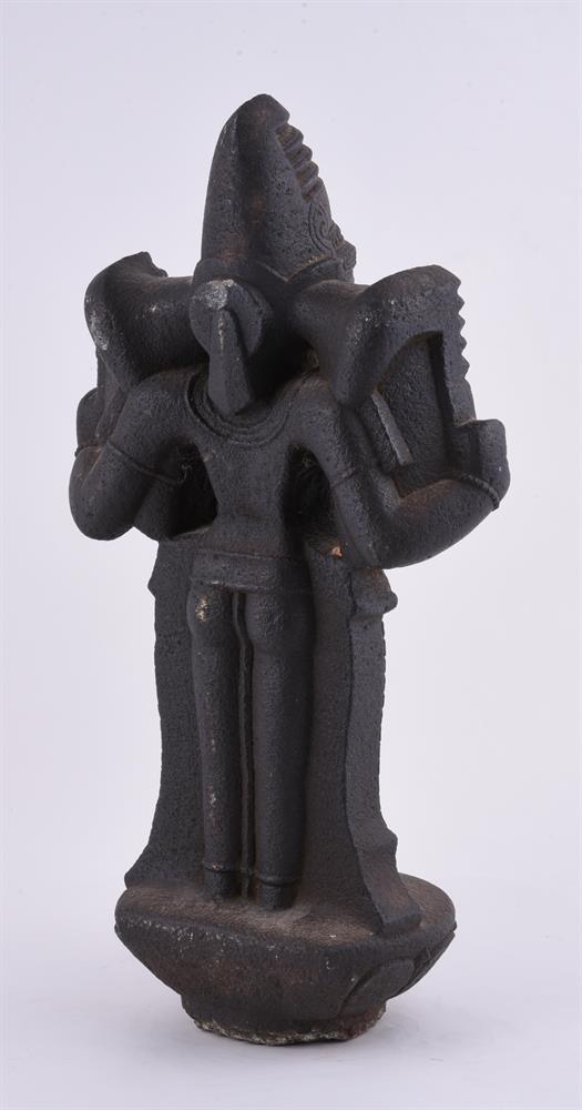 A South Indian granite figure of Skanda 16th/17th century - Image 4 of 4