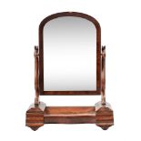 A Victorian mahogany dressing mirror