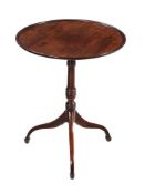 A George III mahogany tripod occasional table